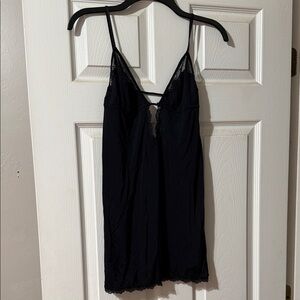 Vintage Victoria’s Secret Elegant Black Lace Slip Dress size large